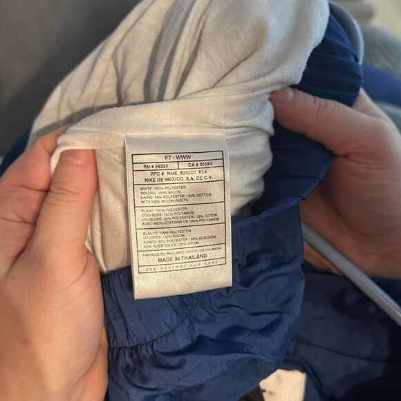 Vintage 90s Men's Large Nike Big Swoosh Full Zip Windbreaker Large - Picture 6 of 6